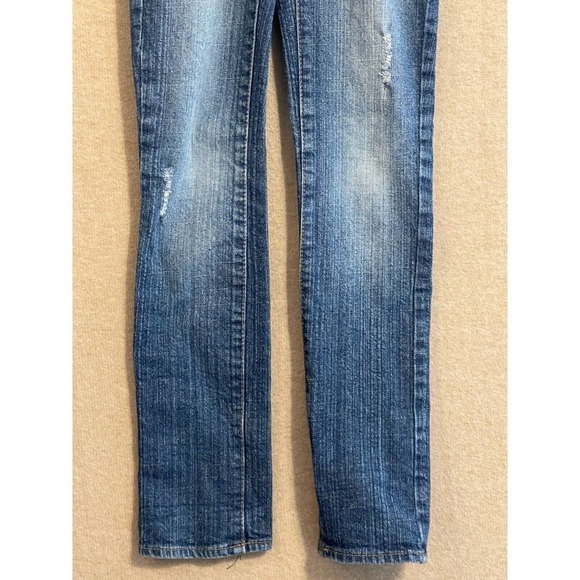 Levi's Jeans Girl's 7 Blue Denim Slim Straight Fit - Picture 3 of 10